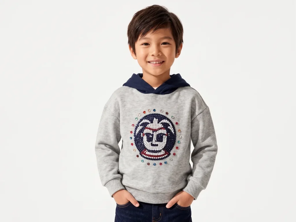 Beaded Hoodie — Boys' Collection kidswear catalogue direction