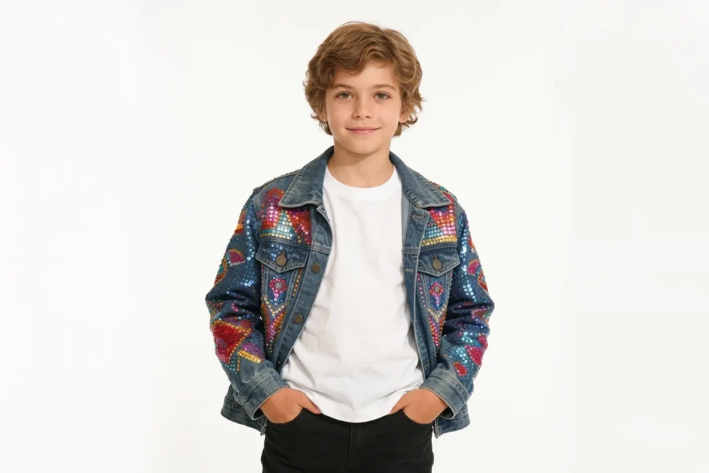 Denim Jacket — Boys' Collection kidswear catalogue direction