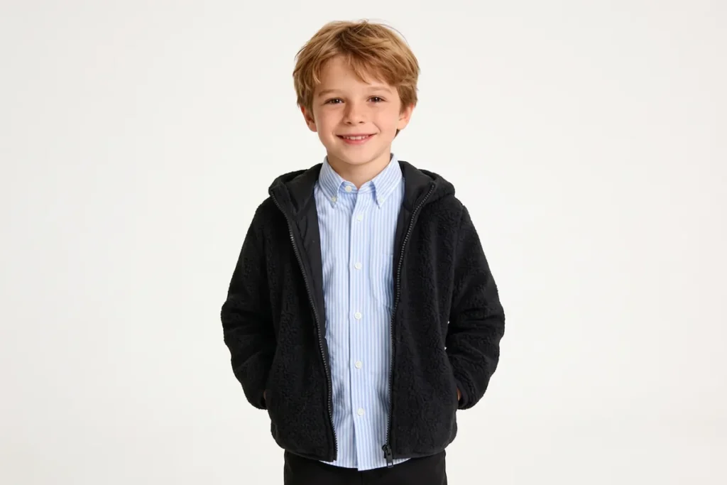 Fleece Jacket — Boys' Collection kidswear catalogue direction