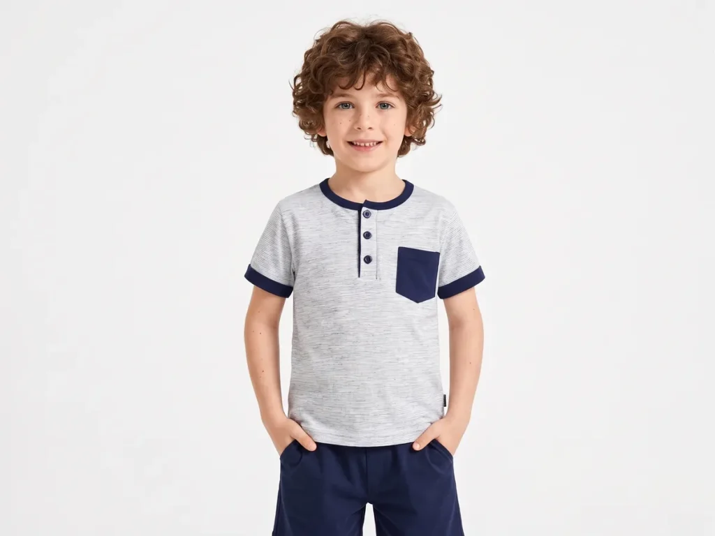 Short-sleeved Pajamas — Boys' Collection kidswear catalogue direction