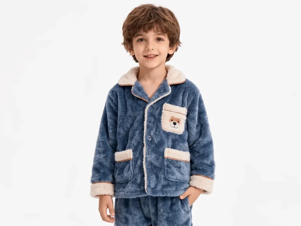 Warm Pajamas — Boys' Collection kidswear catalogue direction