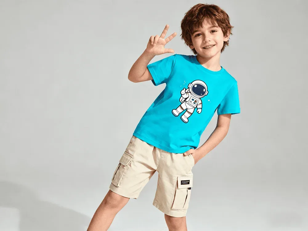Short-Sleeved Clothing Set — Boys' Collection kidswear catalogue direction