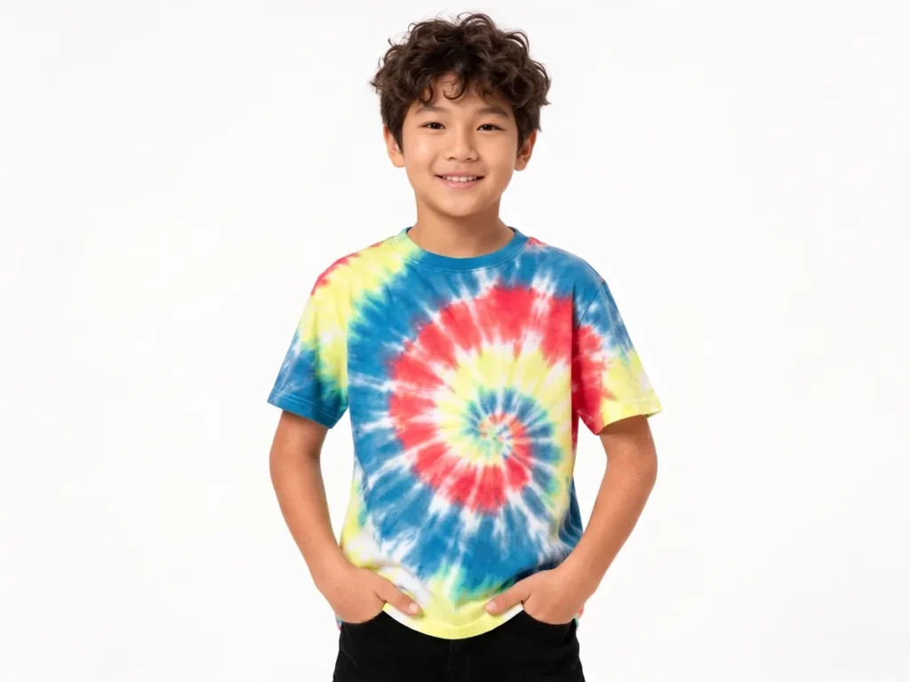 Tie-dye T-shirts — Boys' Collection kidswear catalogue direction