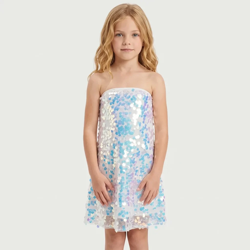 Sequin Dress — Girls' Collection kidswear catalogue direction