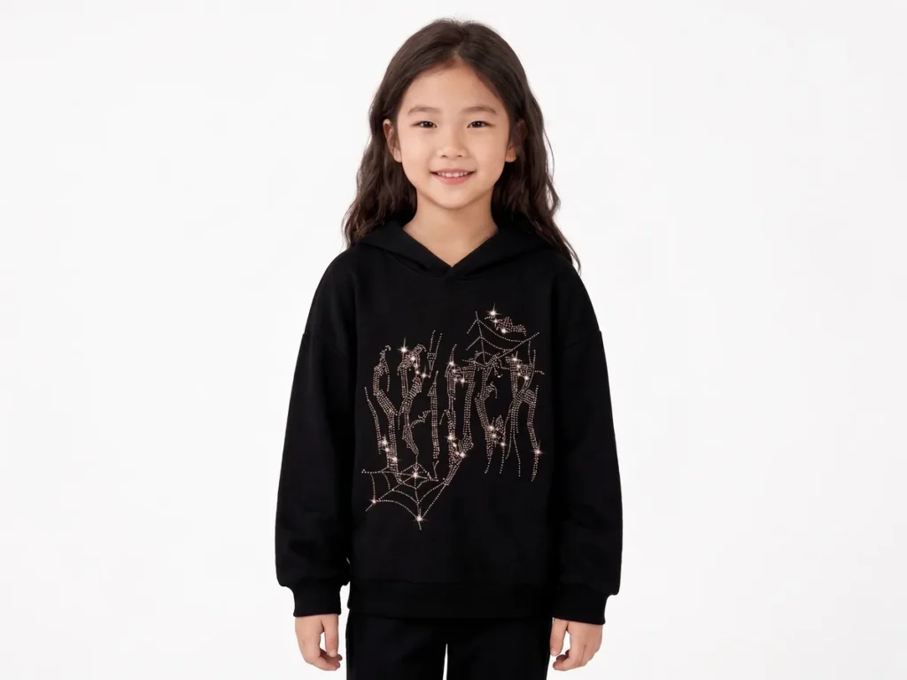 Beaded Hoodie — Girls' Collection kidswear catalogue direction