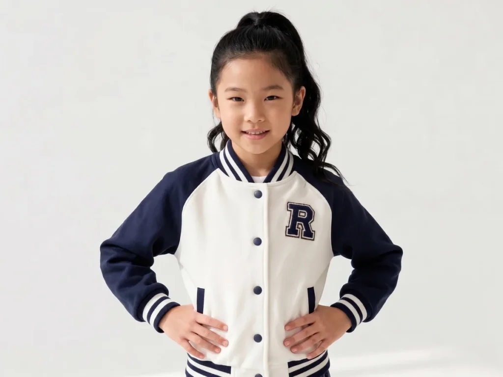 Baseball Jacket — Girls' Collection kidswear catalogue direction