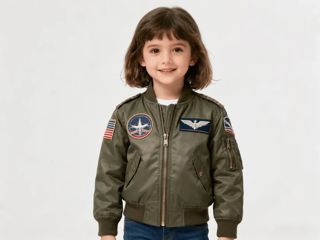 Bomber Jacket — Girls' Collection kidswear catalogue direction