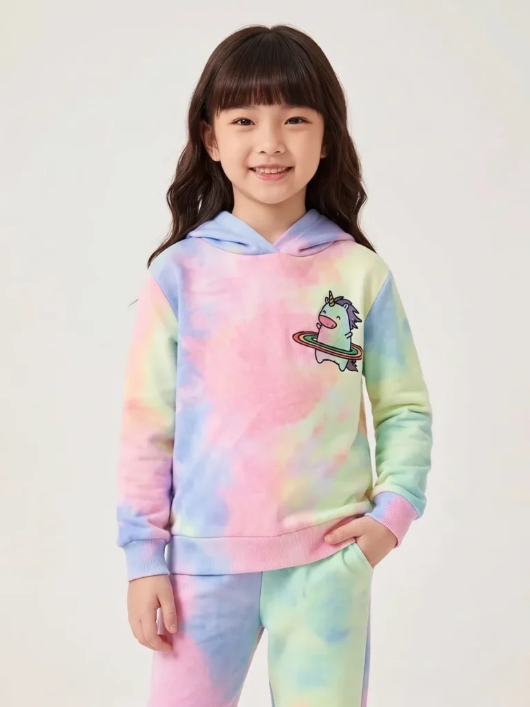 Tie-dye Pants — Girls' Collection kidswear catalogue direction