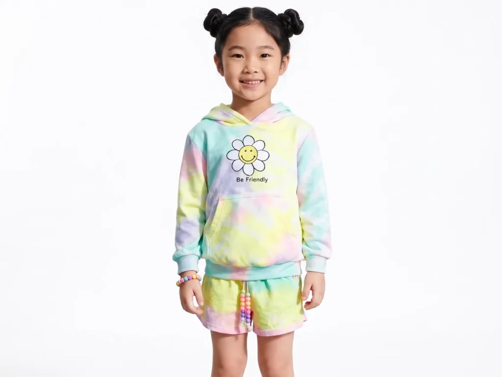 Tie Dye Set — Girls' Collection kidswear catalogue direction