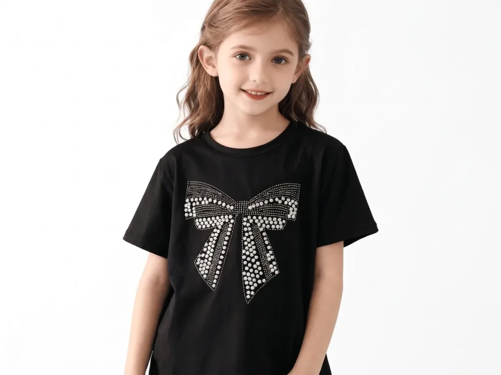 Beaded T-shirt — Girls' Collection kidswear catalogue direction