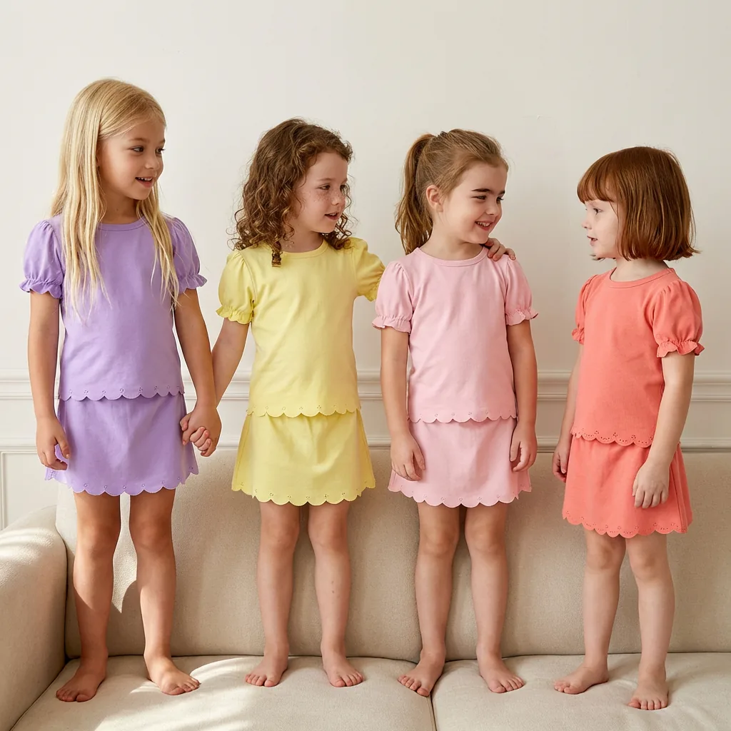 Short Sleeve Yoga Top — Girls' Collection kidswear catalogue direction
