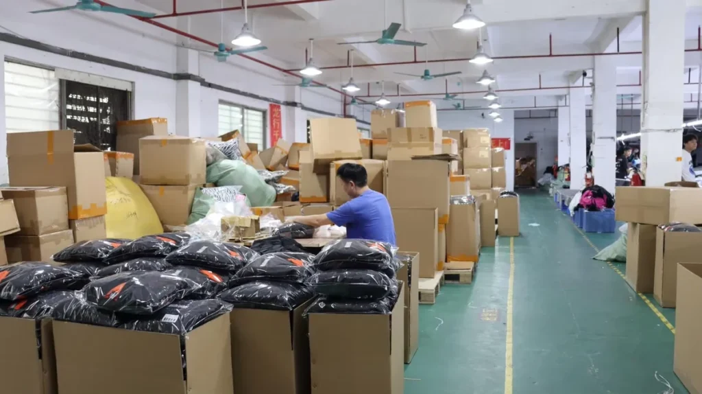 Garment packaging and carton preparation