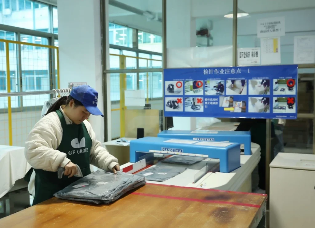 Needle detection inspection for finished garments