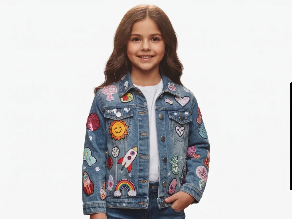 Girls denim jacket style from the supplied catalogue