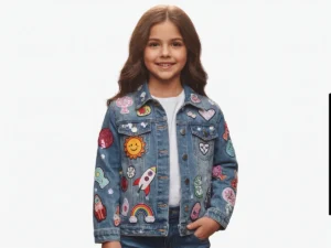 Girls denim jacket style from the supplied catalogue